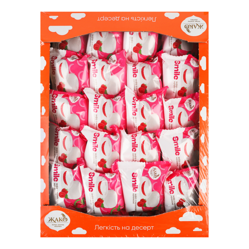 Зефір Жако Смайл з Малиною