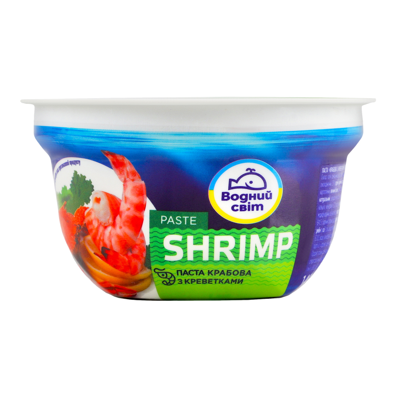 Паста  ВоднийСвіт 140г Рибна з креветкам