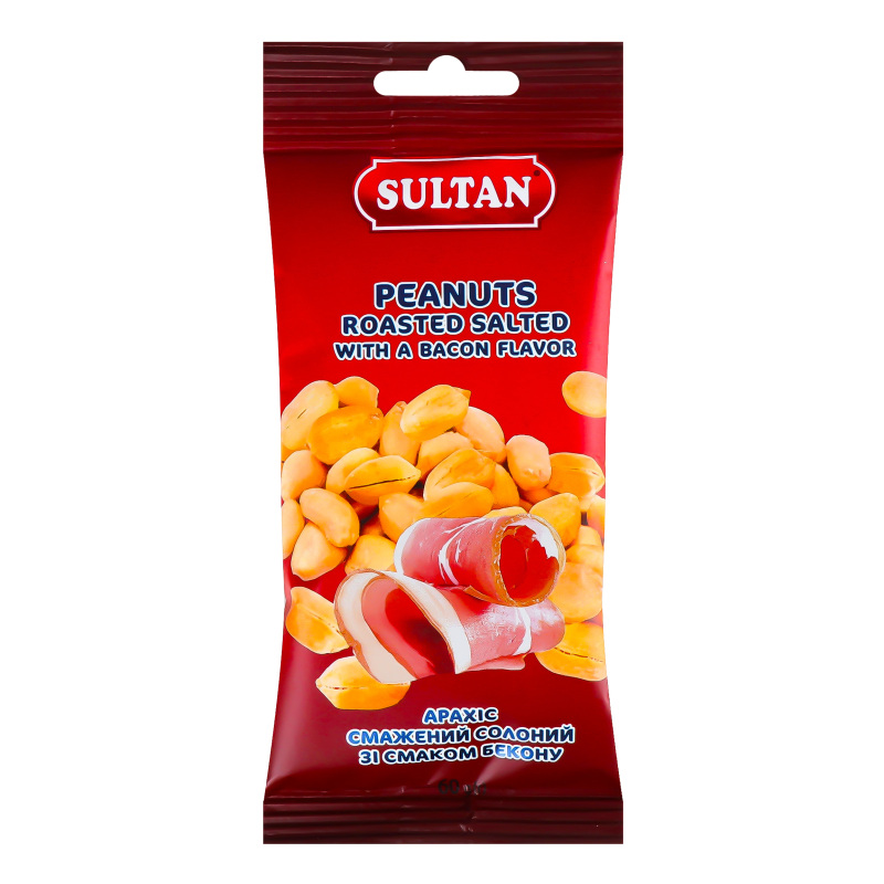 Арахіс Sultan 60г Солений смак бекону