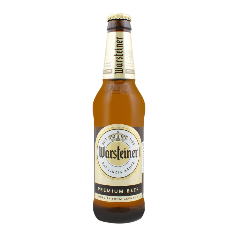 Пиво Warsteiner 0,33л 4,8% с/б