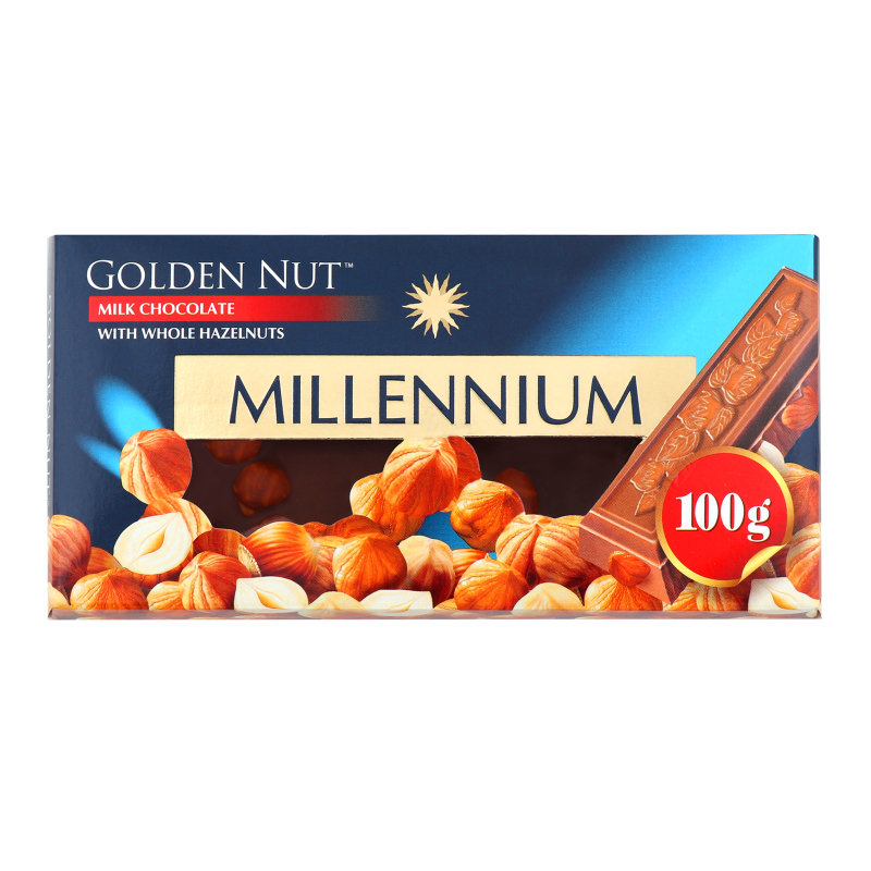 Шоколад Millennium 100г Голд Мол горіхи
