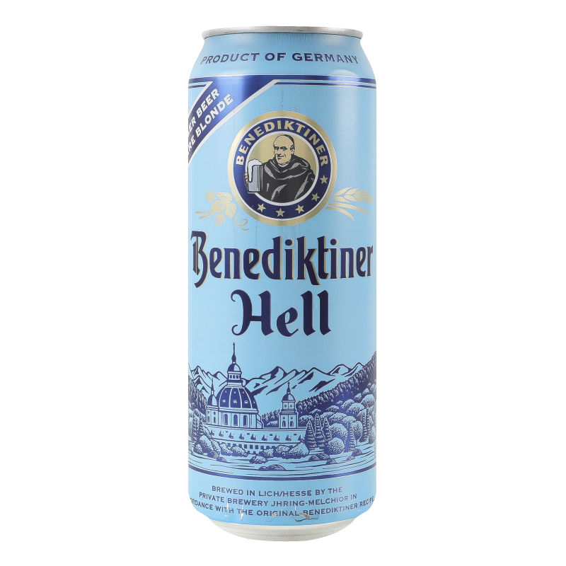 Пиво Benediktiner 0,5л Original Hell 5%