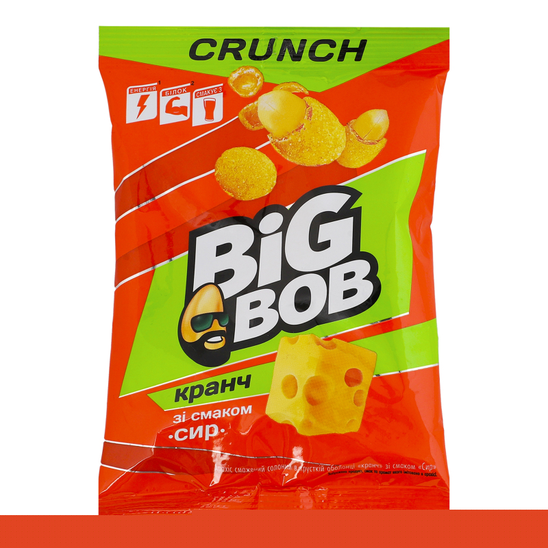 Арахіс BIG BOB 90г в хрусткій обол Сир