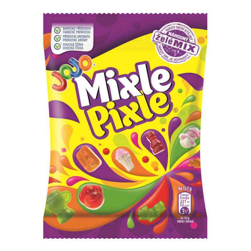 Цукерки жув JoJo 80г Міксель Піксель