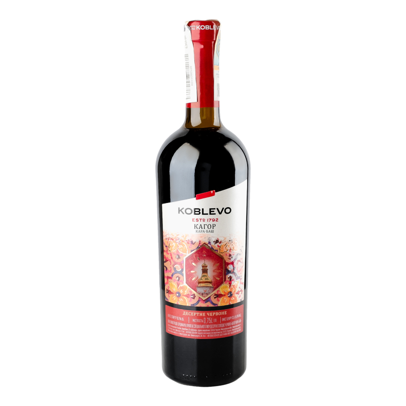 Вино Коблево 0,75л Кагор Кара Баш ч 16%