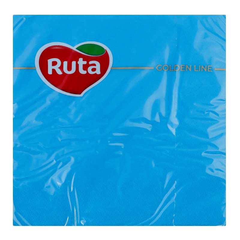 Серветки Ruta 33*33 20шт 3шар Лазурні