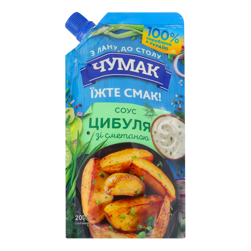 Соус Чумак д/п 200г Цибуля зі сметаною