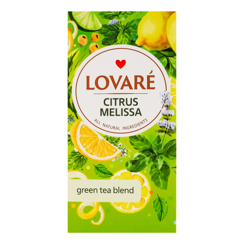 Чай Lovare 24шт*2г Цитрус мелісса зелен