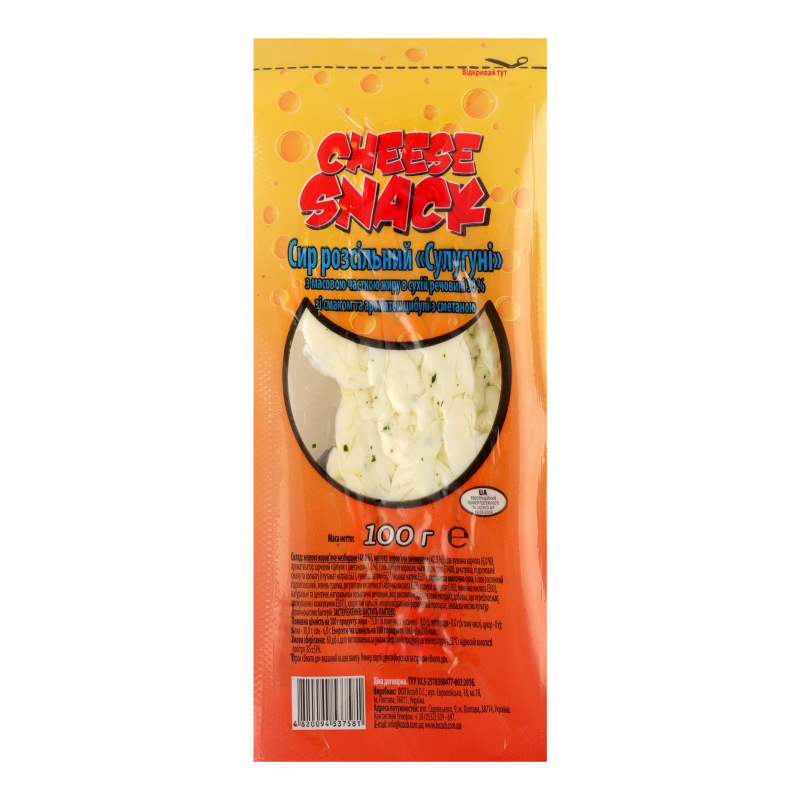 Сир Козуб 30% 100г Сулугуні сметан цибул