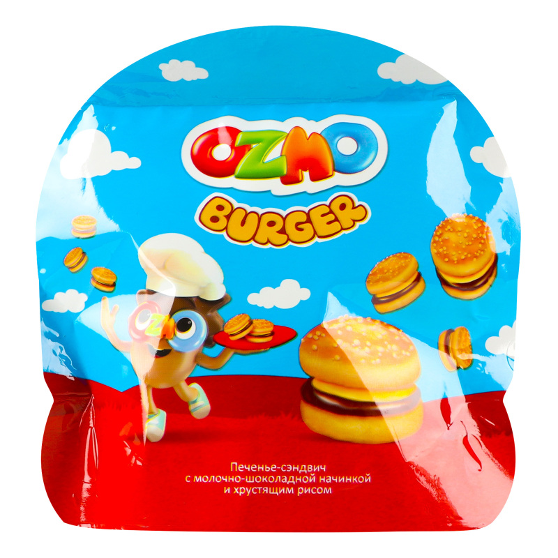 Печиво Ozmo 40г Burger сендвіч мол-шок к
