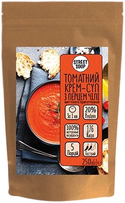 Швид харч Street Soup 250гКрем-суп томат