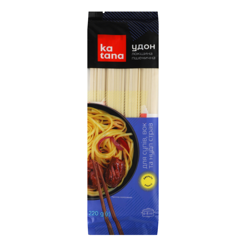 Локшина Катана 220г Удон пшенична