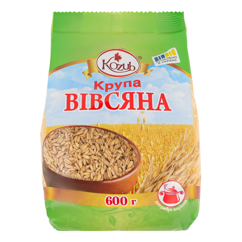 Крупа КозубПродукт 600г ВівсянаЦільнозер