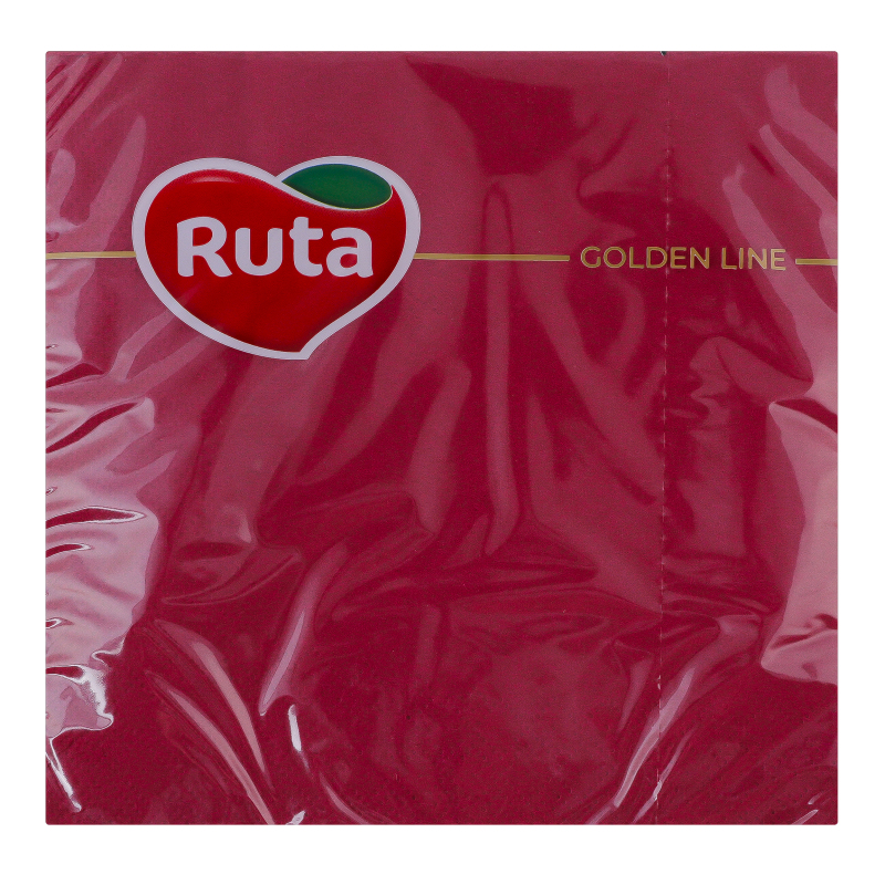 Серветки Ruta 33*33 20шт Бордові