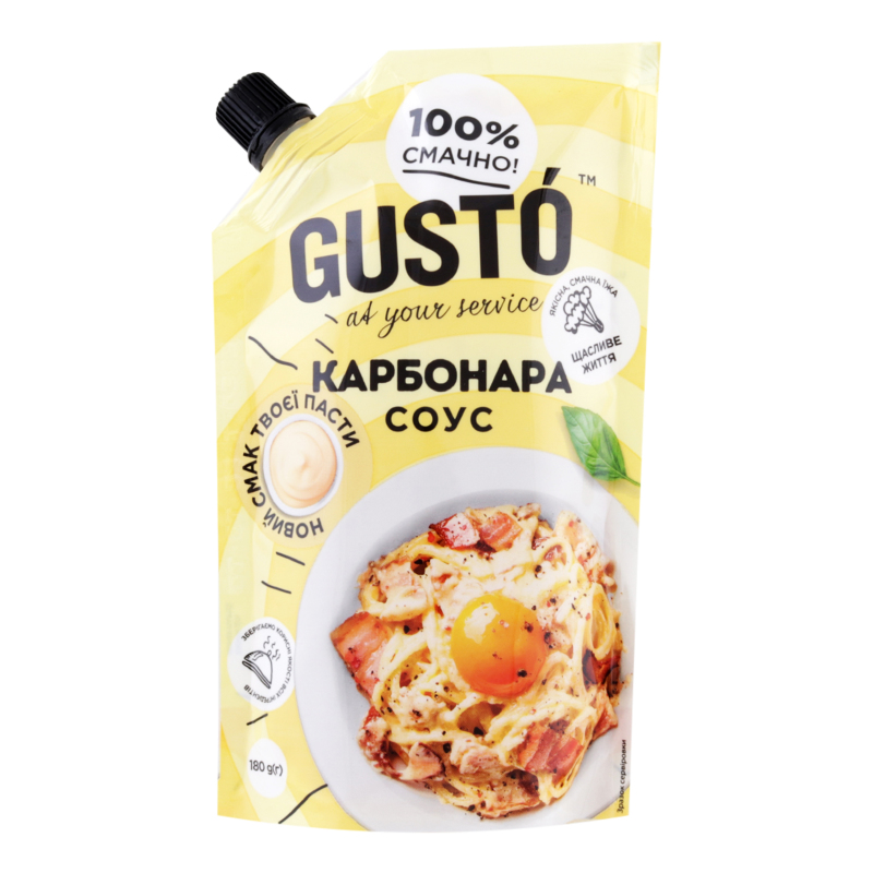 Соус Gusto 30% 180г Карбонара д/п