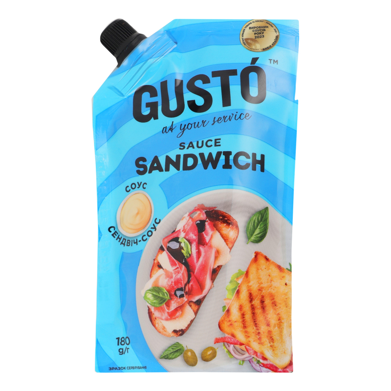 Соус Gusto 30% 180г Сендвіч-Соус д/п