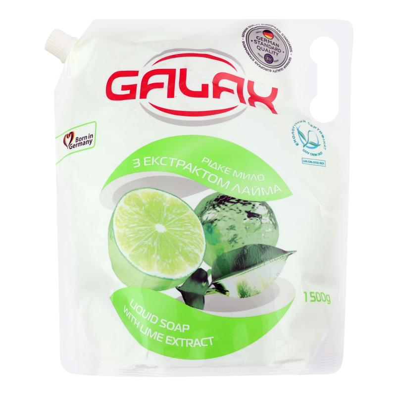 Мило рідке Galax 1,5л Лайм