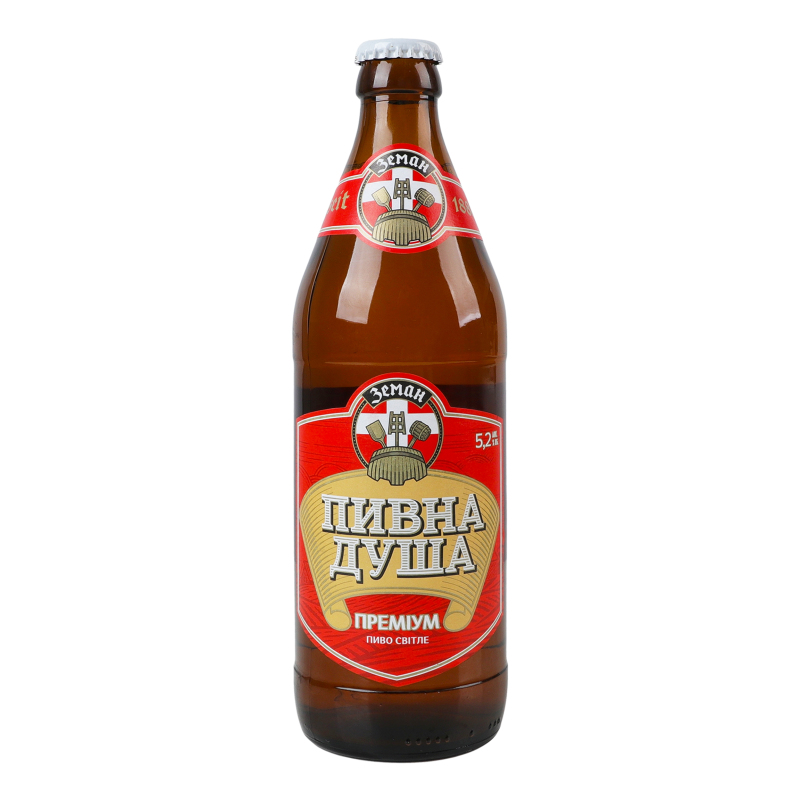Пиво Земан 0,5л Пивна душа Преміум 5,2%