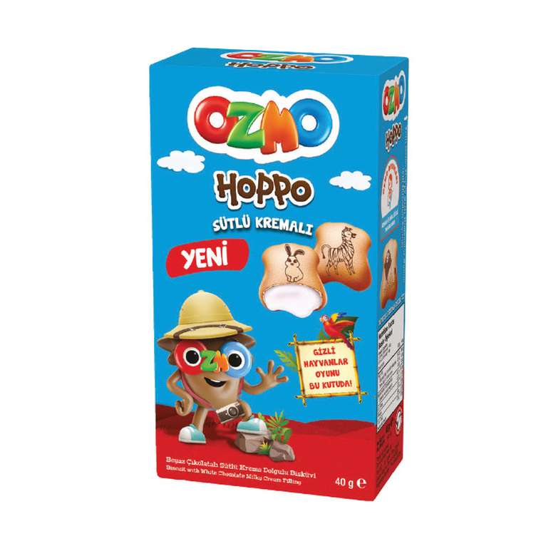 Печиво Ozmo 40г Hoppo полуничний крем