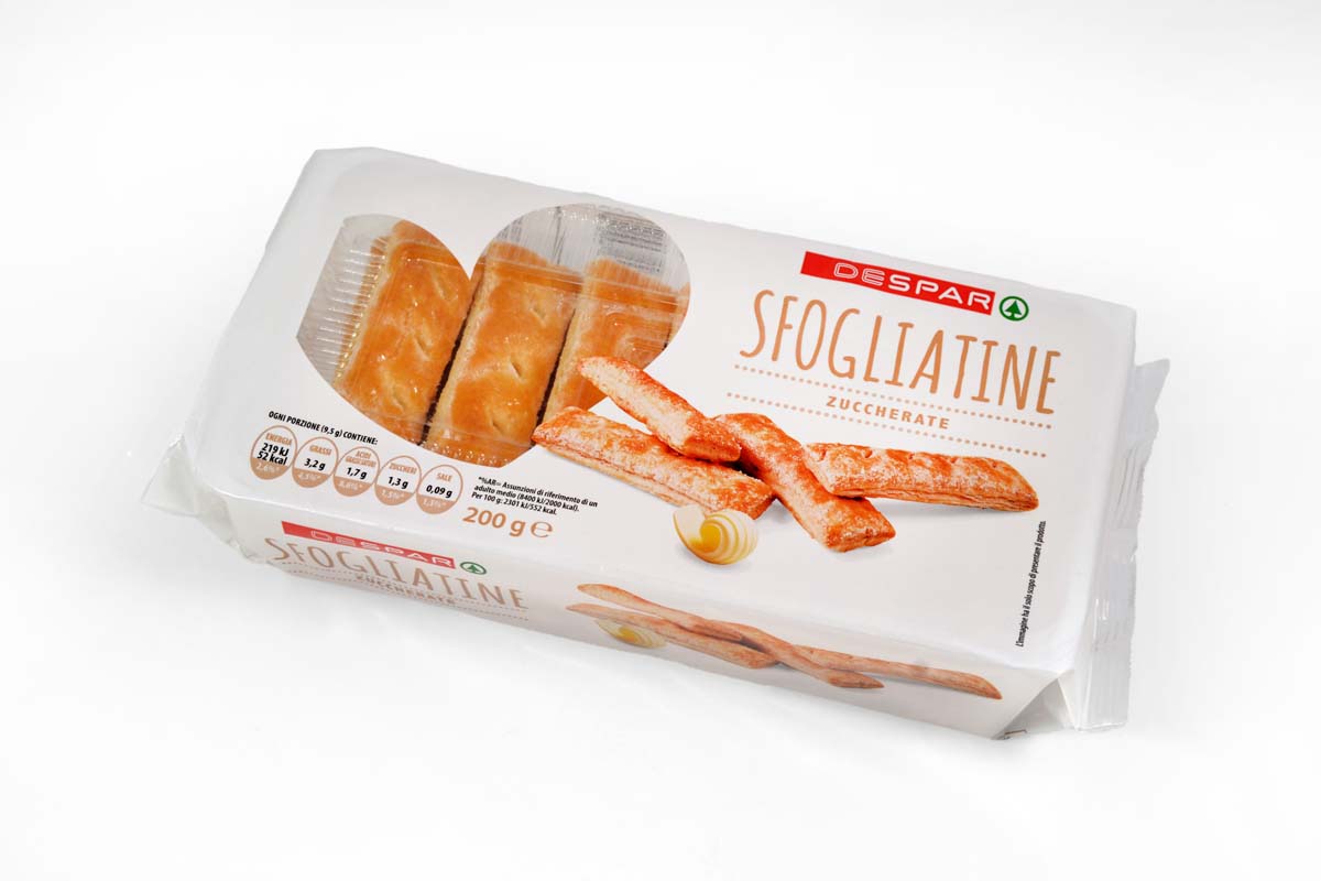 Печиво DESPAR 200г Sfogliatine глазурова