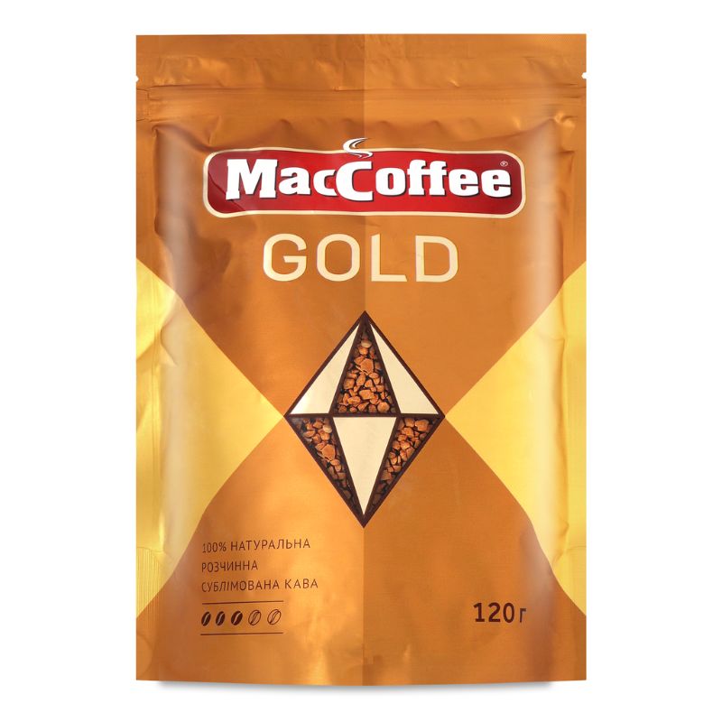 Кава MacCoffee 120г Gold розчинна