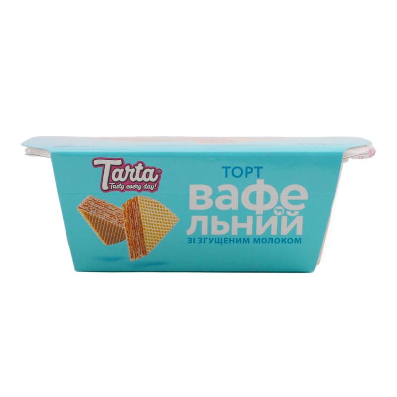 Торт Tarta 180г Вафельний зі згущ молок