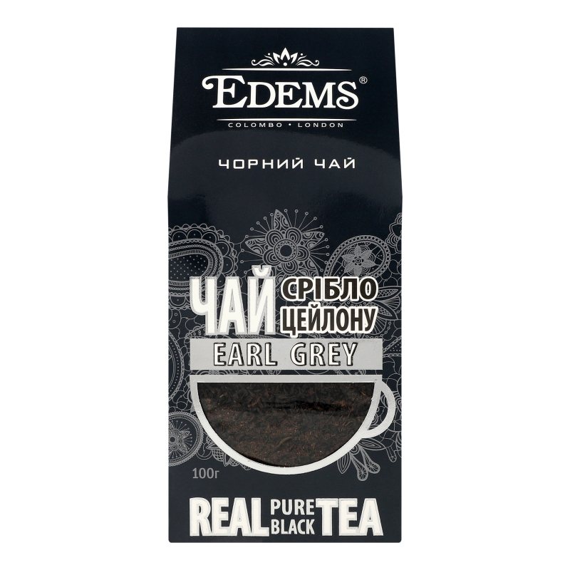 Чай Едемс 100г Срібло Цейлону Earl Grey