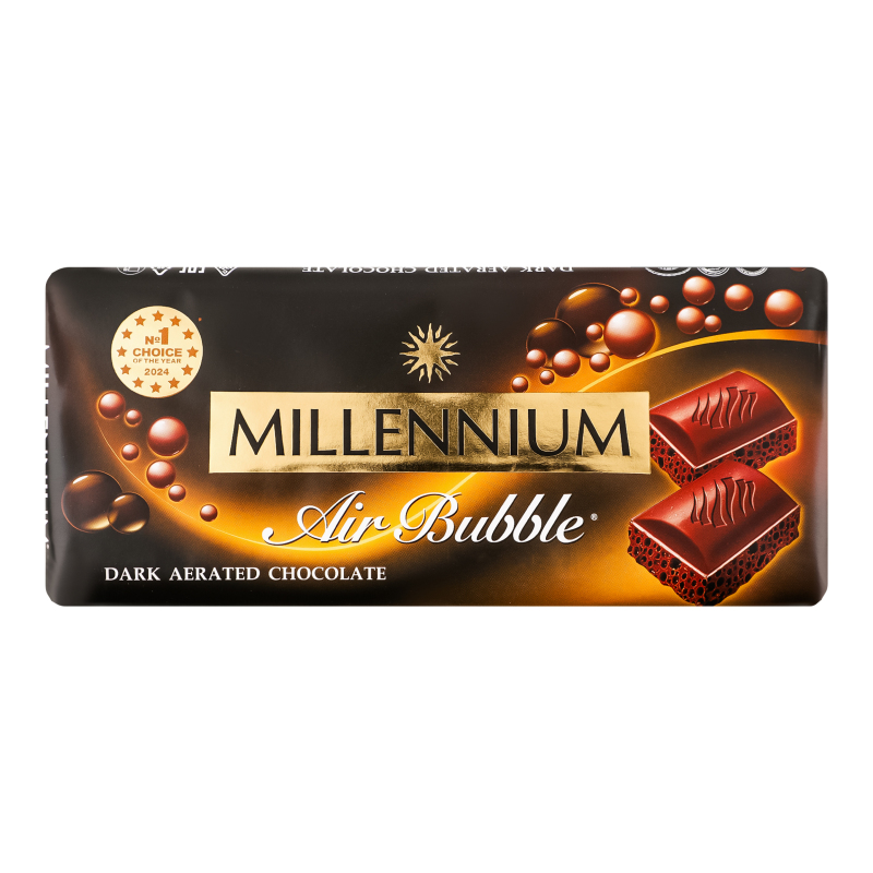 Шоколад Millennium 85г Чорний пористий