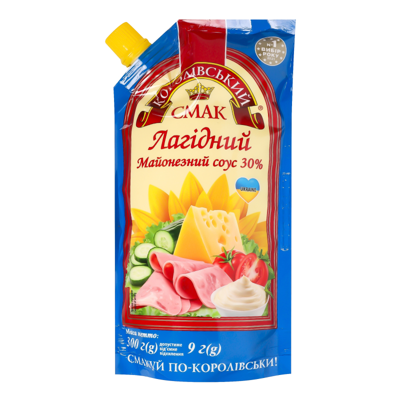 Майон соус КоролівСмак 30% 300г Лагідний