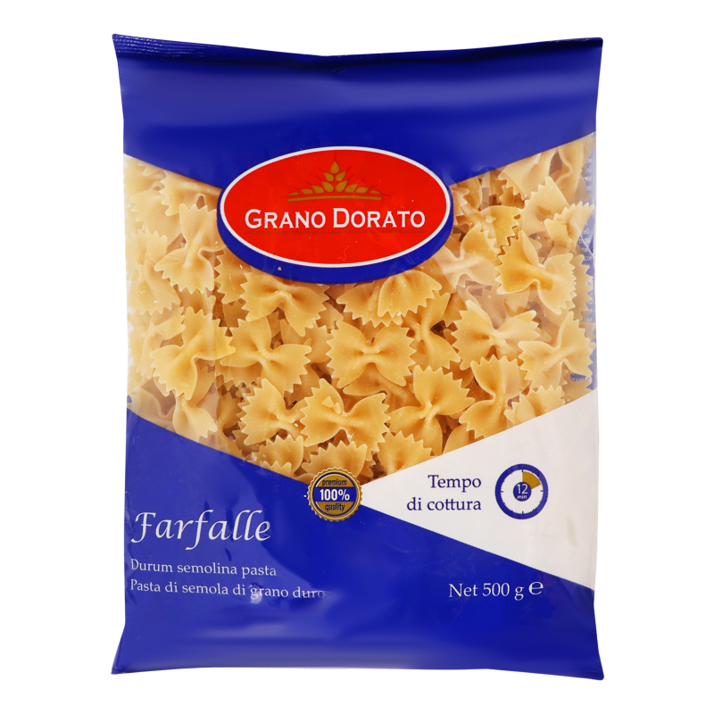 Макарони GRANO DORATO 500г Farfalle