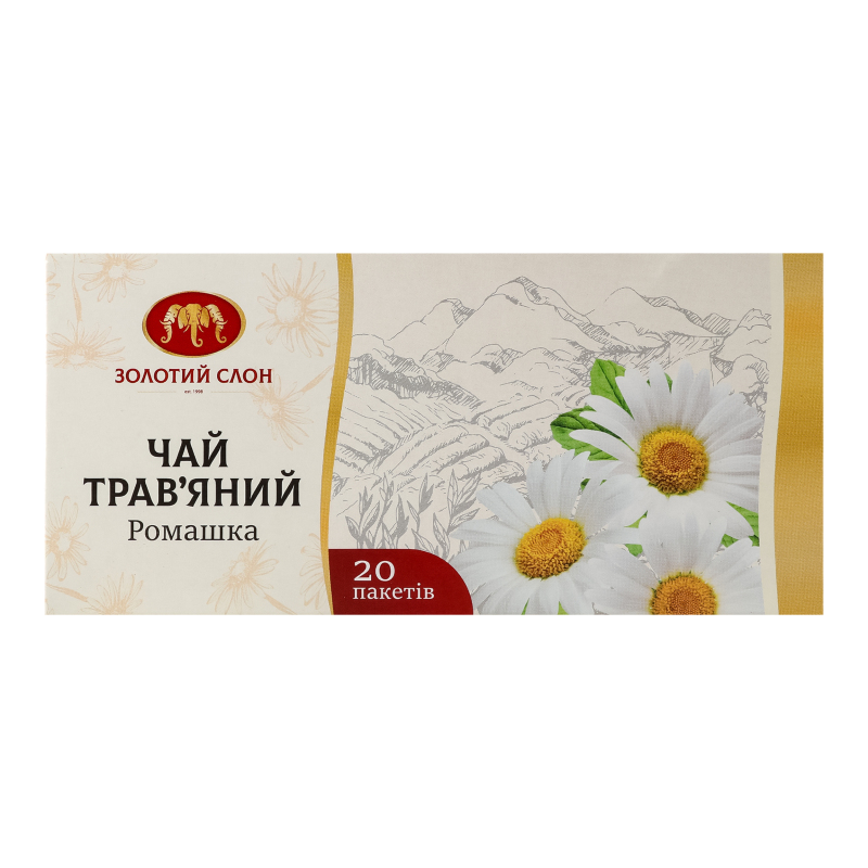 Чай Золотий Слон 20*1г Трав ромашка