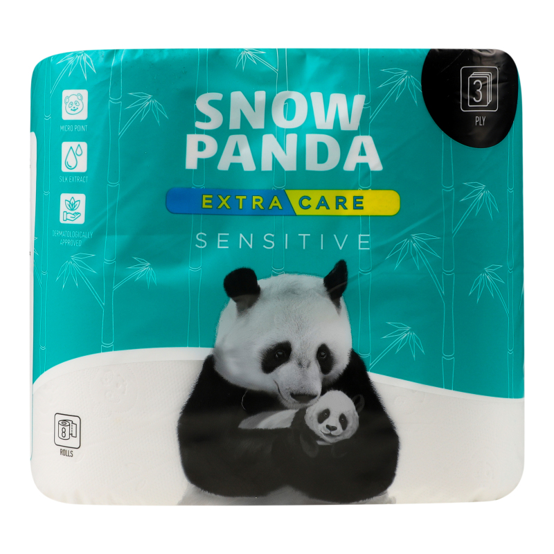 Папір туал СніжнаПанда Extra Care 8 шт