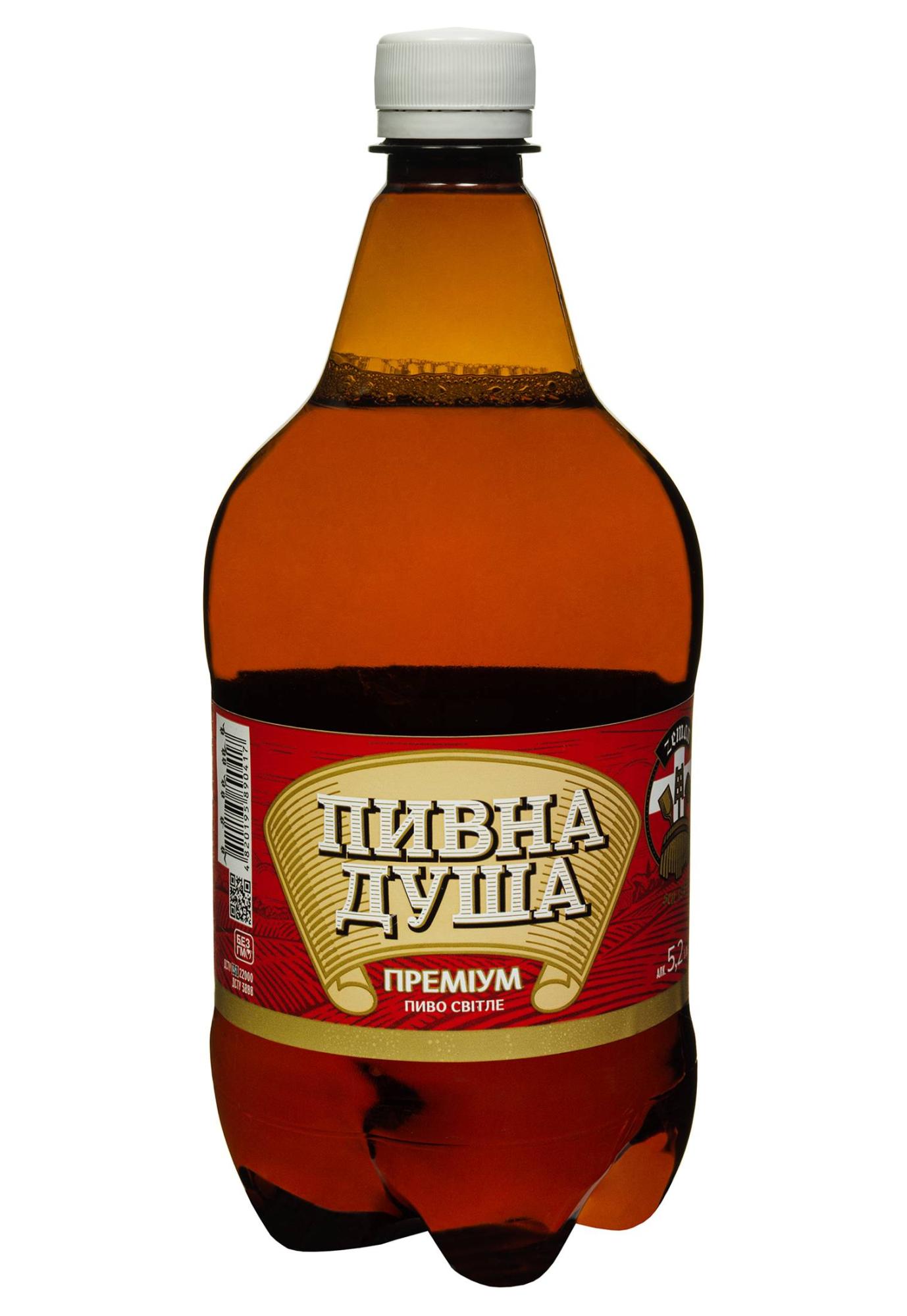 Пиво Земан 1л Пивна душа Преміум5,2%