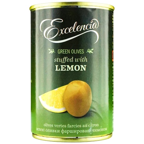 Оливки Excelencia 300гр зел Лимон