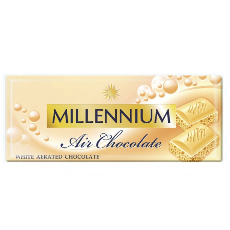Шоколад Millennium 85г Білий пористий
