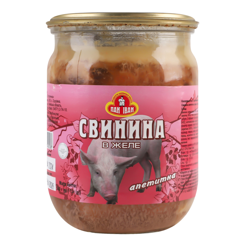 Консерва Пан Іван 500г Свинина желе с/б
