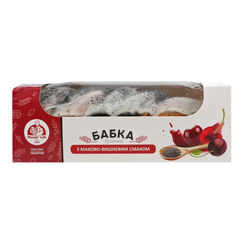 Булка Мамин Хліб 360г Бабка Вишня-мак