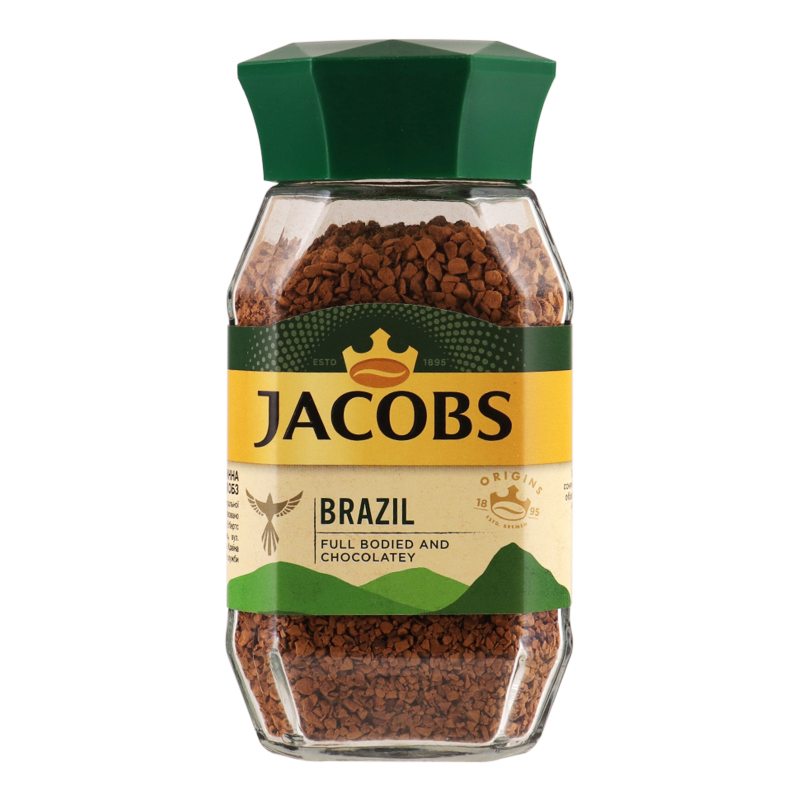 Кава Jacobs 95г Бразіл розчинна