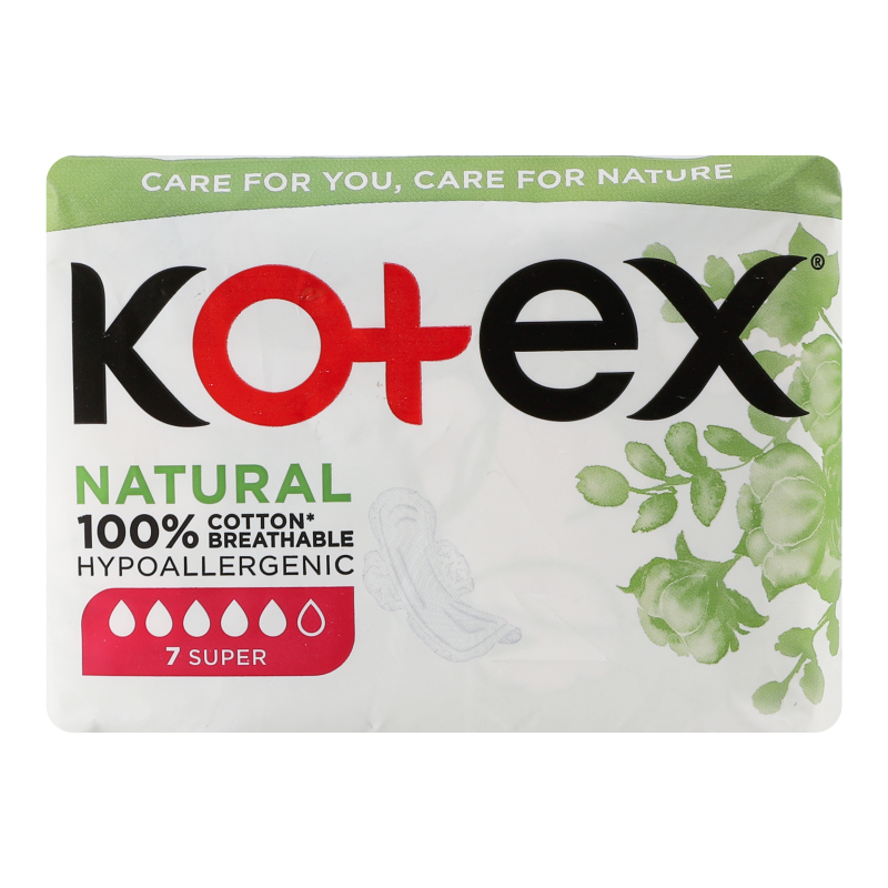 Прокладки Kotex Natural Super 7шт