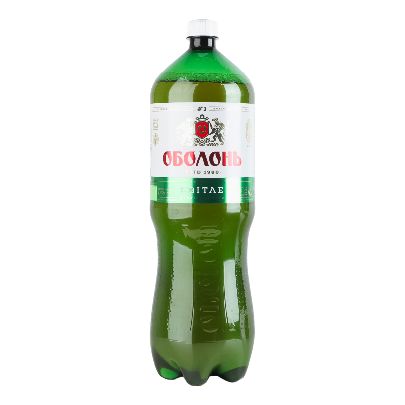 Пиво Оболонь 2,2л Світле 4,5% пет