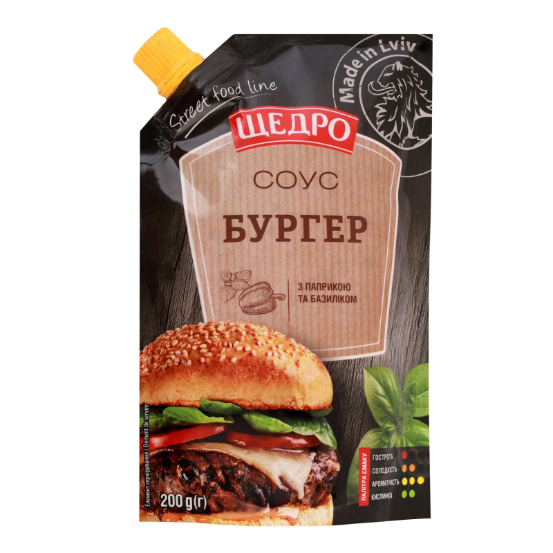 Соус Щедро д/п 200г Бургер