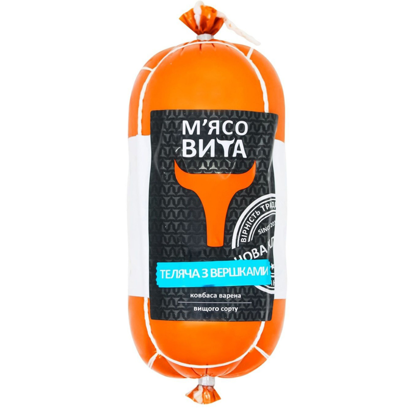 Ковбаса Мясовита вар Теляча з верш в/г