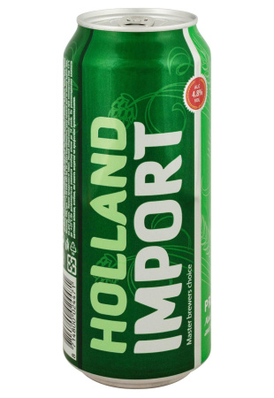Пиво Holland Import 0,5л Світле ж/б 4,8%