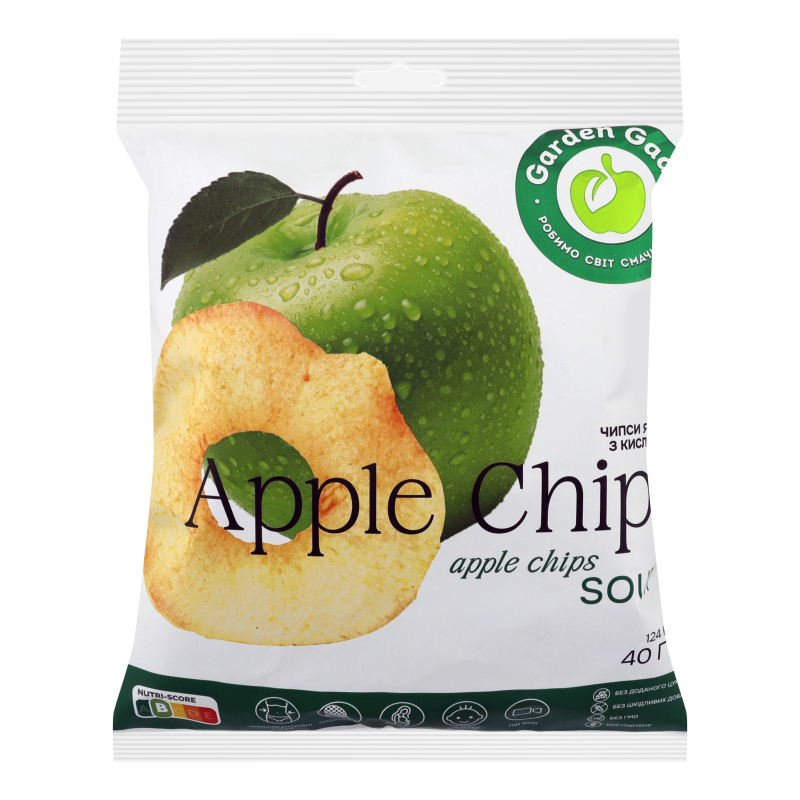 Чипси GADZ 40г FruitChips Яблуч з кислин