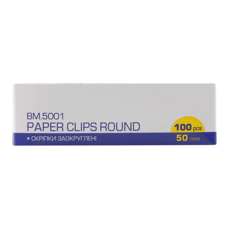 Скріпки Buromax 50мм 100шт нікел ВМ5001
