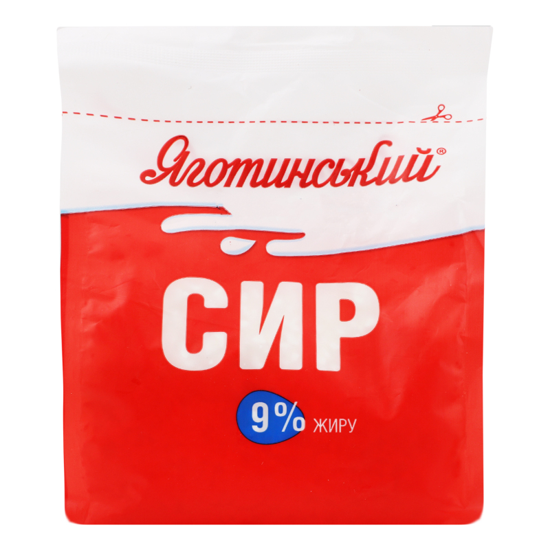 Сир Яготинське к/м 9% 350г п/е