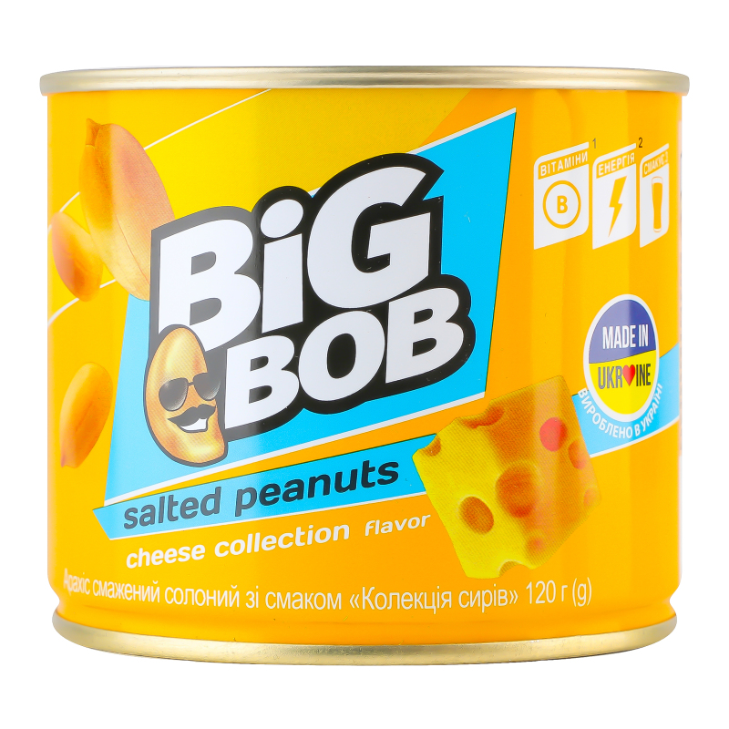 Арахіс BIG BOB 120г Сир банка