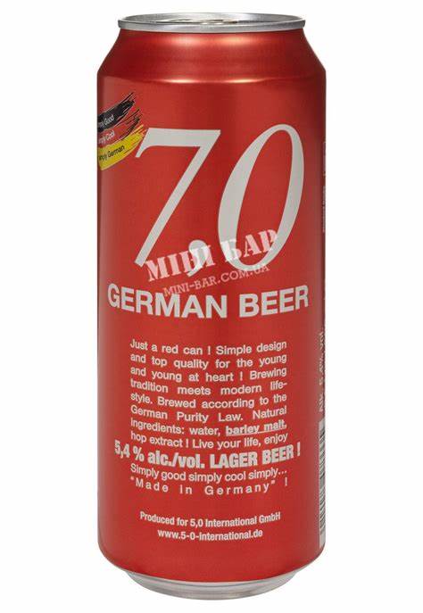 Пиво 7,0 German Beer 0,5л Лагер 5,4%