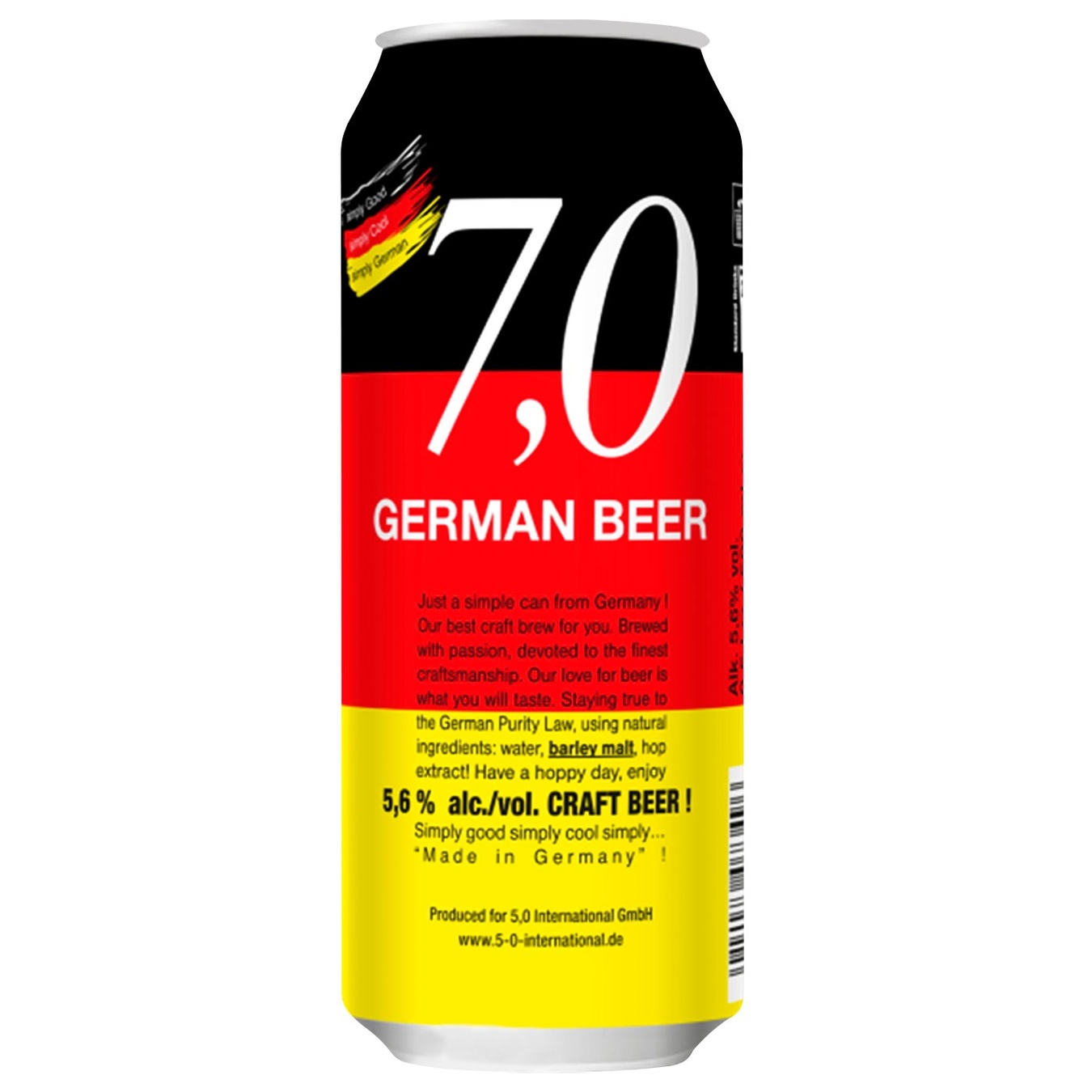 Пиво 7,0 German Beer 0,5л Крафт св 5,6%