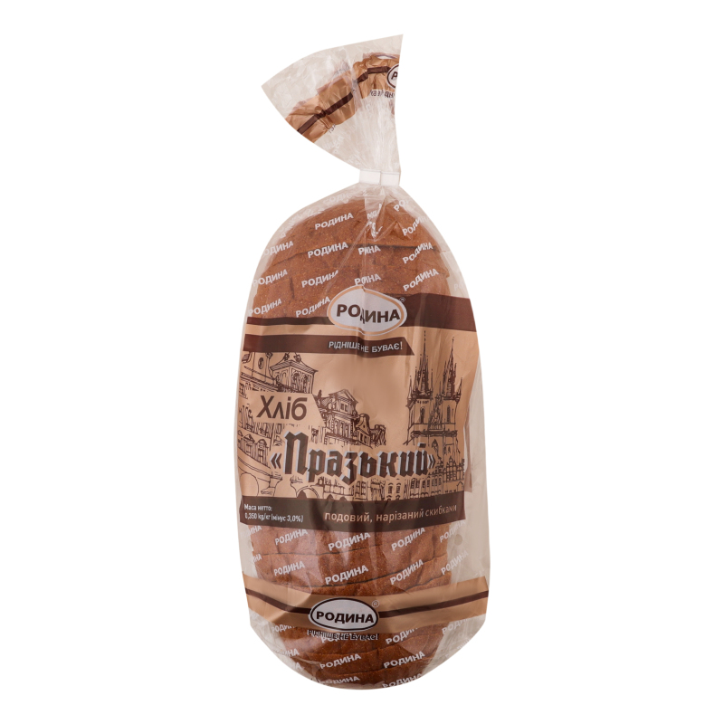 Хліб Родина 350г Празький подовий різ